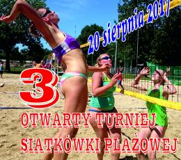 3. Otwarty turniej siatkówki plażowej